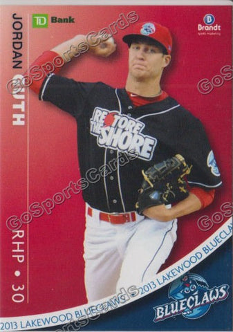 2013 Lakewood BlueClaws SGA Jordan Guth