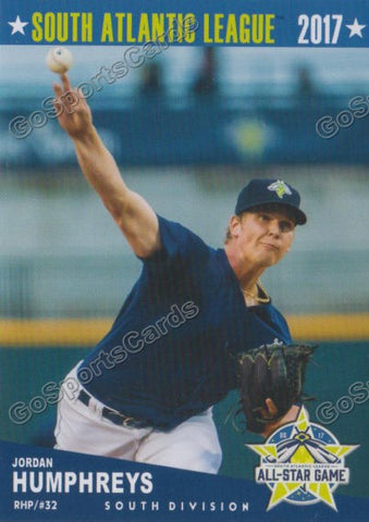 2017 South Atlantic League All Star SD Jordan Humphreys