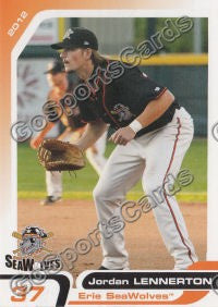 2012 Erie Seawolves Jordan Lennerton