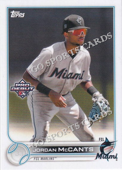 2022 Topps Pro Debut Jordan McCants PD-116