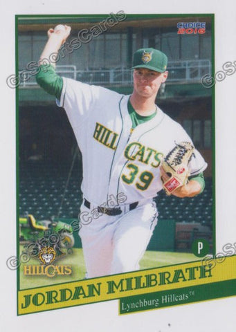 2016 Lynchburg Hillcats Jordan Milbrath