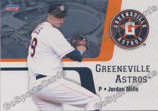 2013 Greeneville Astros Jordan Mills