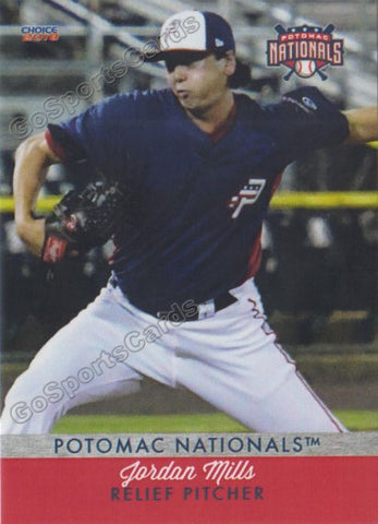 2018 Potomac Nationals Jordan Mills