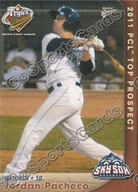 2011 Pacific Coast League Top Prospects PCL Jordan Pacheco