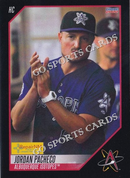 2022 Albuquerque Isotopes SGA Jordan Pacheco