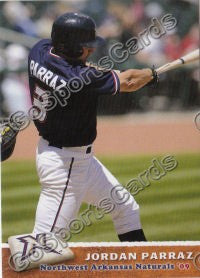 2009 Northwest Arkansas Naturals Jordan Parraz