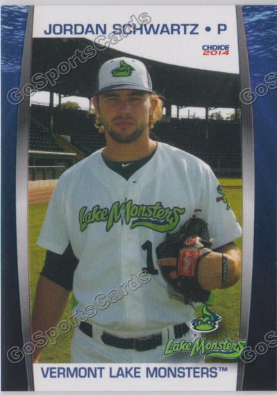 2014 Vermont Lake Monsters Jordan Schwartz