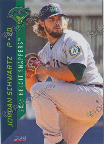 2015 Beloit Snappers Jordan Schwartz