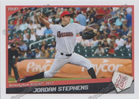 2017 Birmingham Barons Jordan Stephens