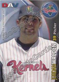 2008 Cedar Rapids Kernels DAV Jordan Walden