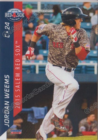 2015 Salem Red Sox Jordan Weems