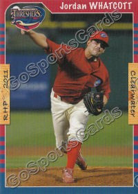 2011 Clearwater Threshers Jordan Whatcott