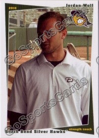 2010 South Bend Silver Hawks Jordan Wolf