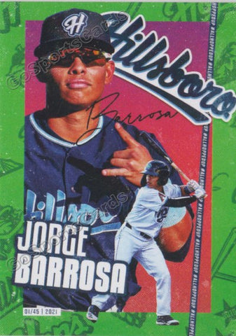 2021 Hillsboro Hillcats Jorge Barrosa