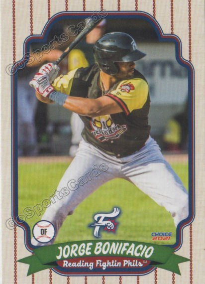 2021 Reading Fightin Phils Jorge Bonifacio