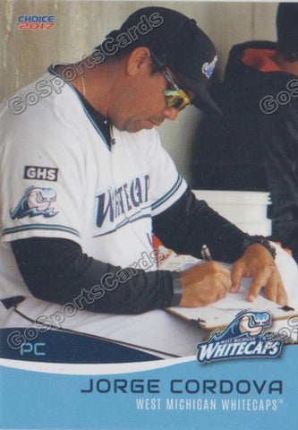 2017 West Michigan Whitecaps Jorge Cordova