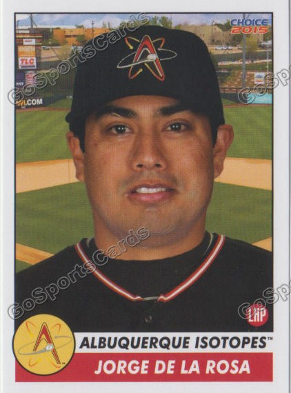 2015 Albuquerque Isotopes Jorge De La Rosa