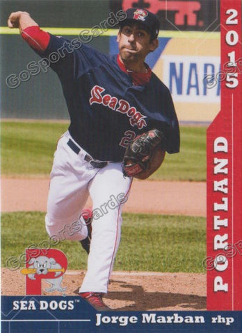 2015 Portland Sea Dogs Jorge Marban