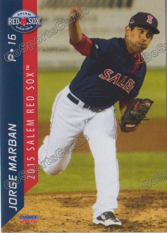 2015 Salem Red Sox Jorge Marban