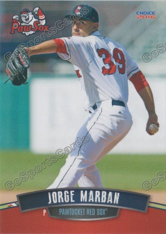 2016 Pawtucket Red Sox Jorge Marban
