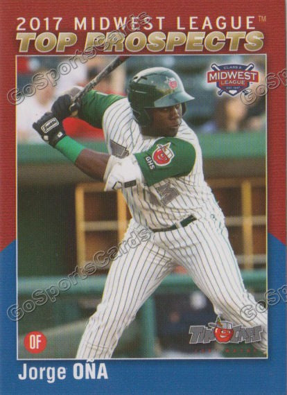 2017 Midwest League Top Prospects MWL Jorge Ona