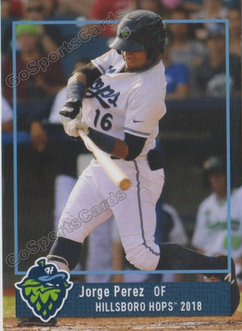 2018 Hillsboro Hops Jorge Perez