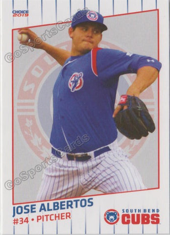 2019 South Bend Cubs Jose Albertos