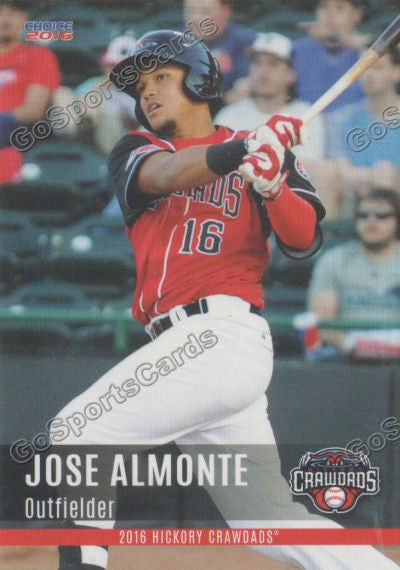 2016 Hickory Crawdads 2nd Jose Almonte