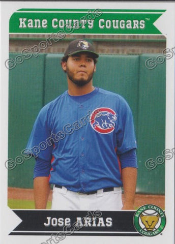 2013 Kane County Cougars Jose Arias