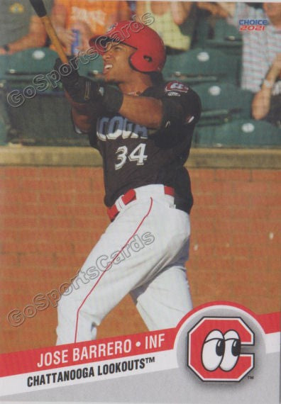 2021 Chattanooga Lookouts Jose Garcia Jose Barrero