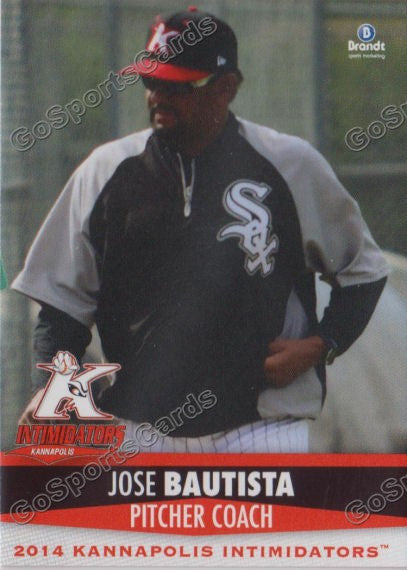 2014 Kannapolis Intimidators Jose Bautista Coach