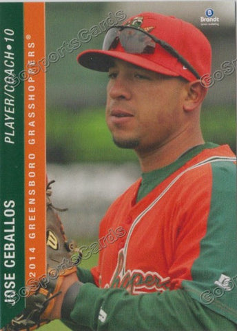 2014 Greensboro Grasshoppers Jose Ceballos