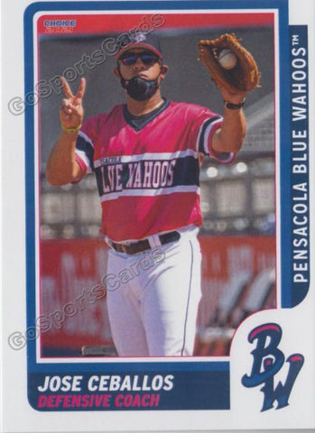 2021 Pensacola Blue Wahoos Jose Caballos