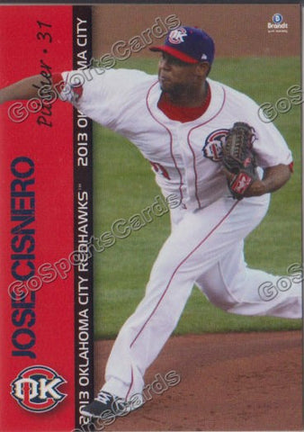 2013 Oklahoma City RedHawks Jose Cisnero