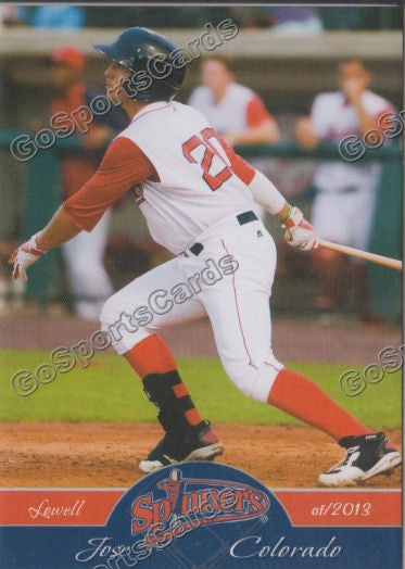 2013 Lowell Spinners Jose Colorado
