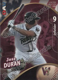 2009 Wisconsin Timber Rattlers DAV Jose Duran