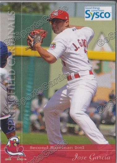 2012 Springfield Cardinals SGA Jose Garcia