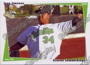 2010 Clinton LumberKings Jose Jimenez