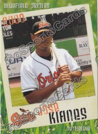 2009 Bluefield Orioles Jose Kianes