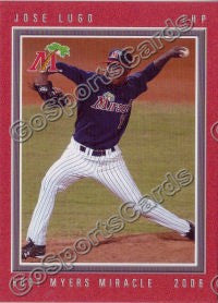 2008 Fort Myers Miracle Jose Lugo
