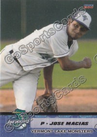 2011 Vermont Lake Monsters Jose Macias