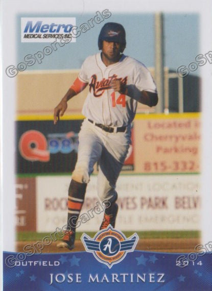 2014 Rockford Aviators Jose Martinez