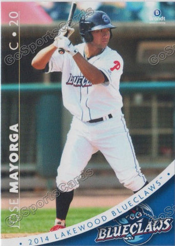 2014 Lakewood BlueClaws Jose Mayorga