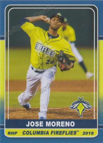 2019 Columbia Fireflies Jose Moreno