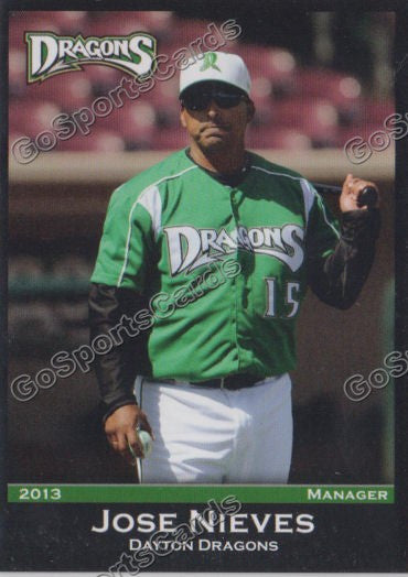 2013 Dayton Dragons Jose Nieves