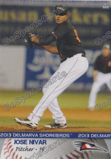 2013 Delmarva Shorebirds Jose Nivar