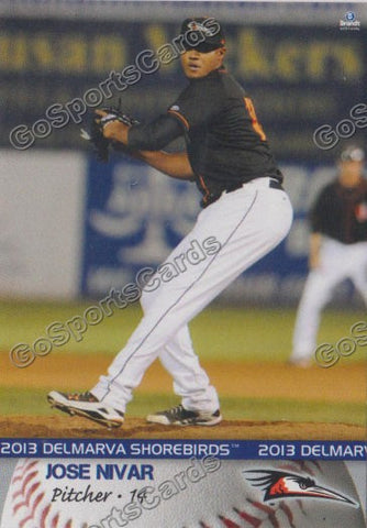 2013 Delmarva Shorebirds Jose Nivar