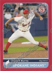2012 Spokane Indians Joseph Burns