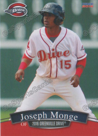 2016 Greenville Drive Joseph Monge – Go Sports Cards