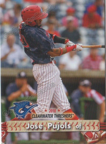 2018 Clearwater Threshers Jose Pujols